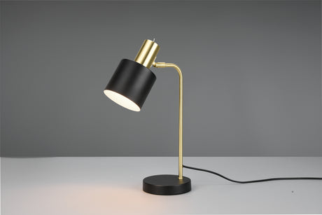 Lámpara de sobremesa Trio Adam LED negro y dorado 2700K 43,5cm R51041080