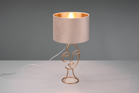 Lámpara de sobremesa Trio Mary LED fawn 3000K 45,5cm R51221044