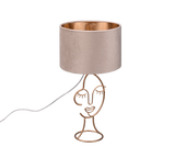 Lámpara de sobremesa Trio Mary LED fawn 3000K 45,5cm R51221044