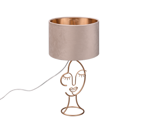 Lámpara de sobremesa Trio Mary LED fawn 3000K 45,5cm R51221044