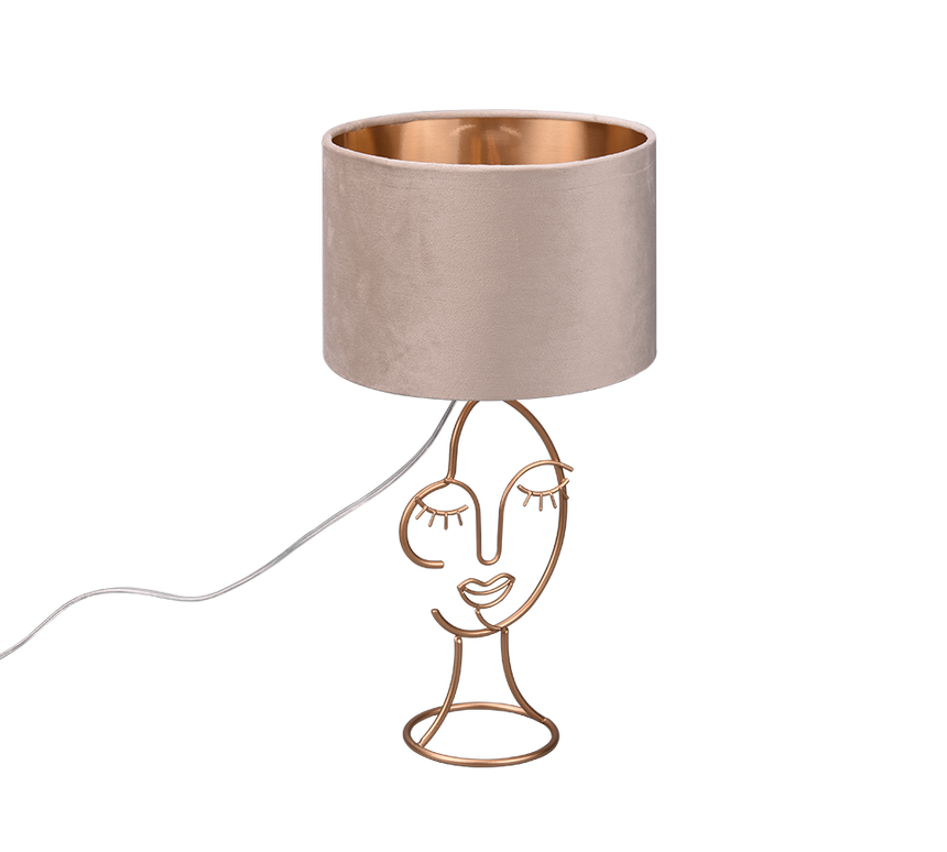 Lámpara de sobremesa Trio Mary LED fawn 3000K 45,5cm R51221044