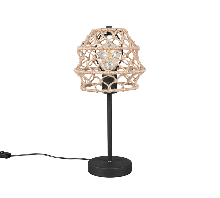 Lámpara de sobremesa Trio Hive LED negro mate 2700K 42cm R51681036