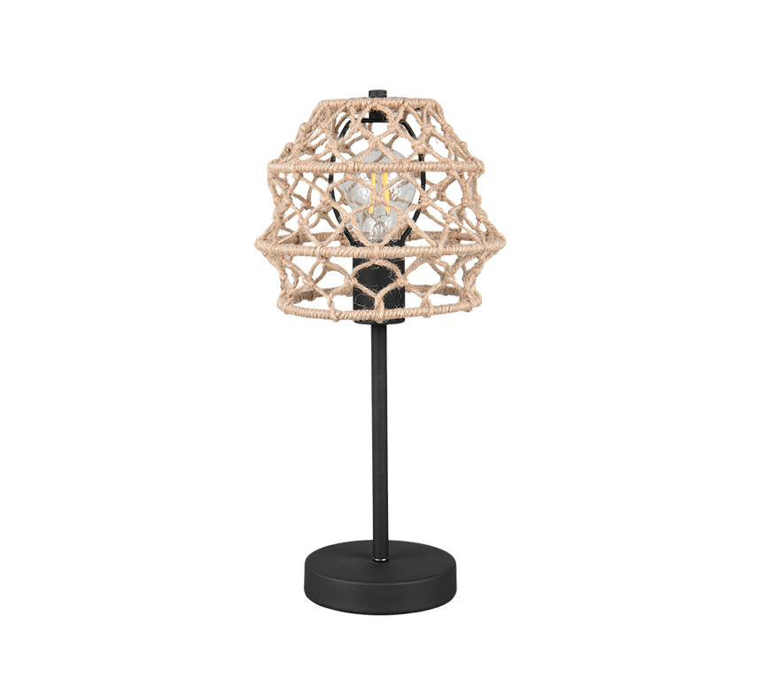 Lámpara de sobremesa Trio Hive LED negro mate 2700K 42cm R51681036