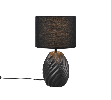 Lámpara de sobremesa Trio Melva LED negro mate 2700K 31cm R51771032