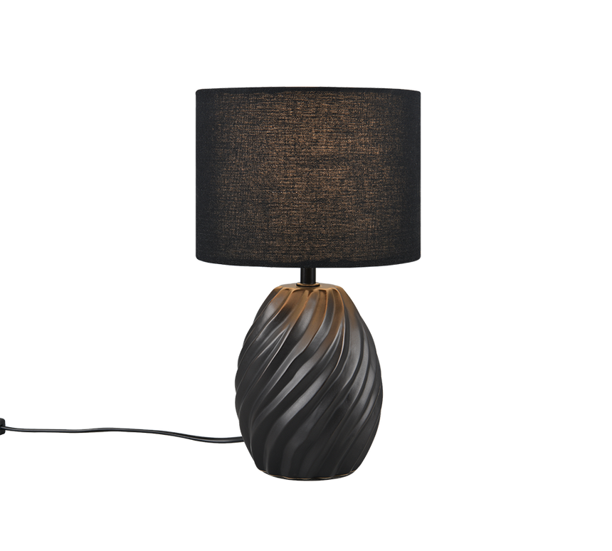 Lámpara de sobremesa Trio Melva LED negro mate 2700K 31cm R51771032