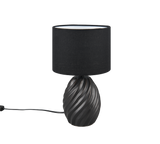 Lámpara de sobremesa Trio Melva LED negro mate 2700K 31cm R51771032