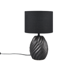 Lámpara de sobremesa Trio Melva LED negro mate 2700K 31cm R51771032