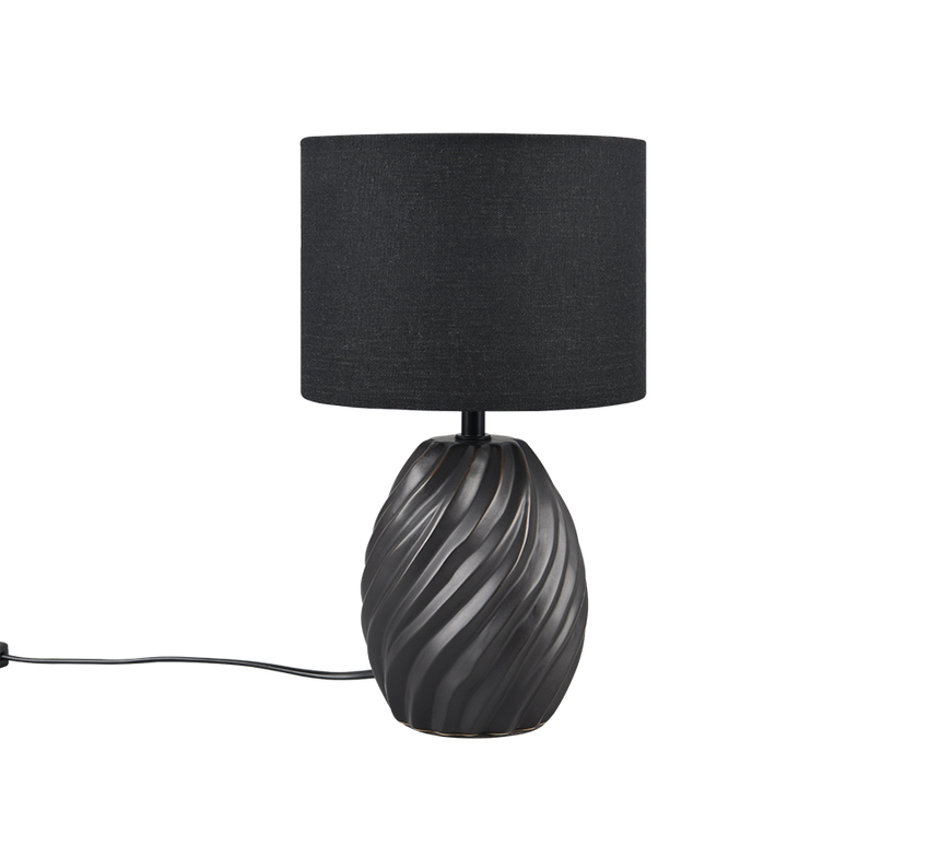 Lámpara de sobremesa Trio Melva LED negro mate 2700K 31cm R51771032