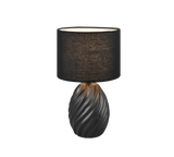 Lámpara de sobremesa Trio Melva LED negro mate 2700K 31cm R51771032