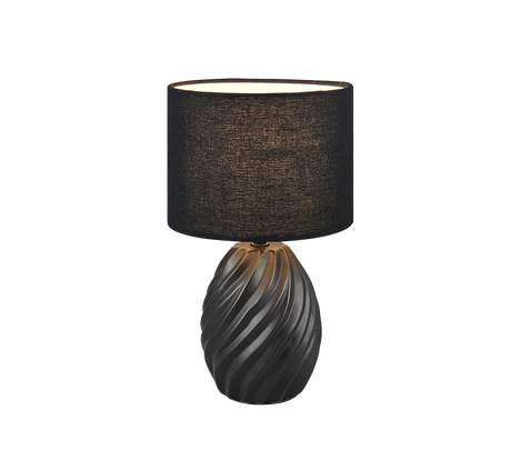 Lámpara de sobremesa Trio Melva LED negro mate 2700K 31cm R51771032