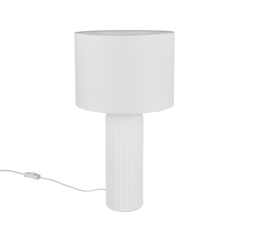 Lámpara de sobremesa Trio Blair LED blanco mate 2700K 51cm R51811031