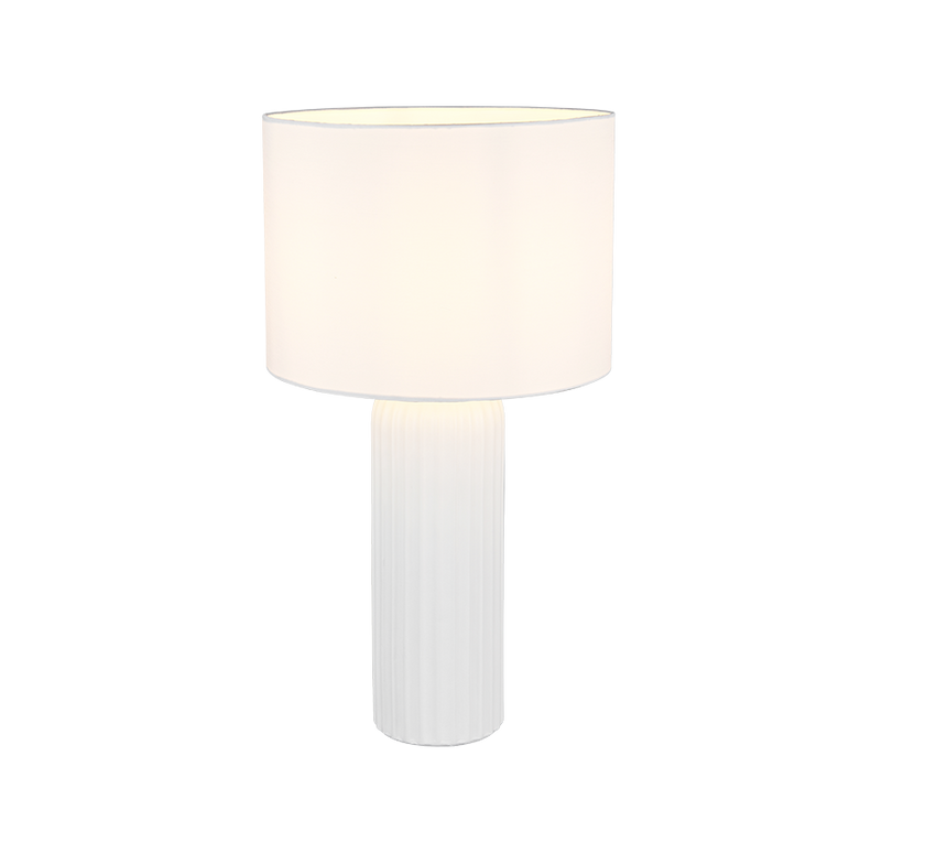 Lámpara de sobremesa Trio Blair LED blanco mate 2700K 51cm R51811031