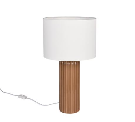 Lámpara de sobremesa Trio Blair LED mokka 2700K 51cm R51811072