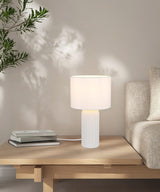 Lámpara de sobremesa Trio Blair LED blanco mate 2700K 36cm R51811931