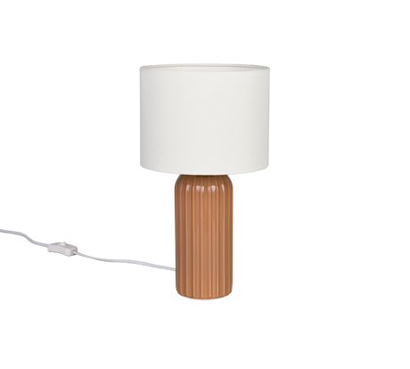 Lámpara de sobremesa Trio Blair LED mokka 2700K 36cm R51811972