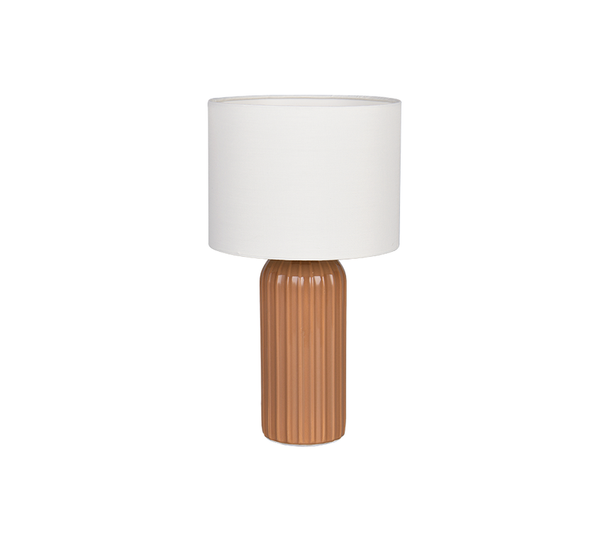 Lámpara de sobremesa Trio Blair LED mokka 2700K 36cm R51811972