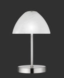 Lámpara de sobremesa Trio Queen LED níquel mate táctil 3000K R52021107