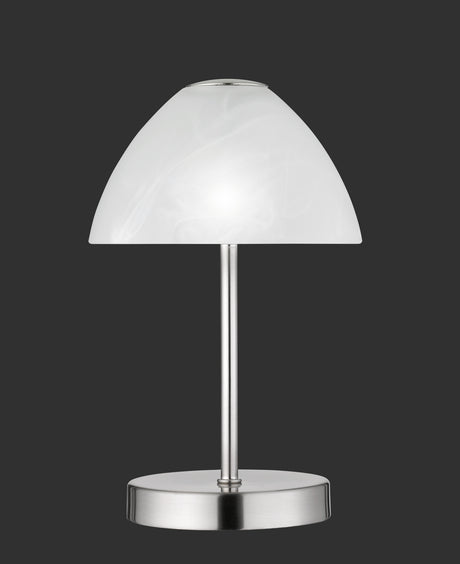 Lámpara de sobremesa Trio Queen LED níquel mate táctil 3000K R52021107