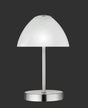 Lámpara de sobremesa Trio Queen LED níquel mate táctil 3000K R52021107