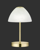Lámpara de sobremesa Trio Queen LED latón mate táctil 3000K R52021108