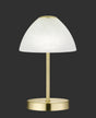 Lámpara de sobremesa Trio Queen LED latón mate táctil 3000K R52021108