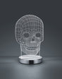 Lámpara de sobremesa Trio Skull LED cromo regulable R52461106