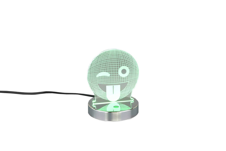 Trio Smiley Sobremesa LED de metal cromo R52641106