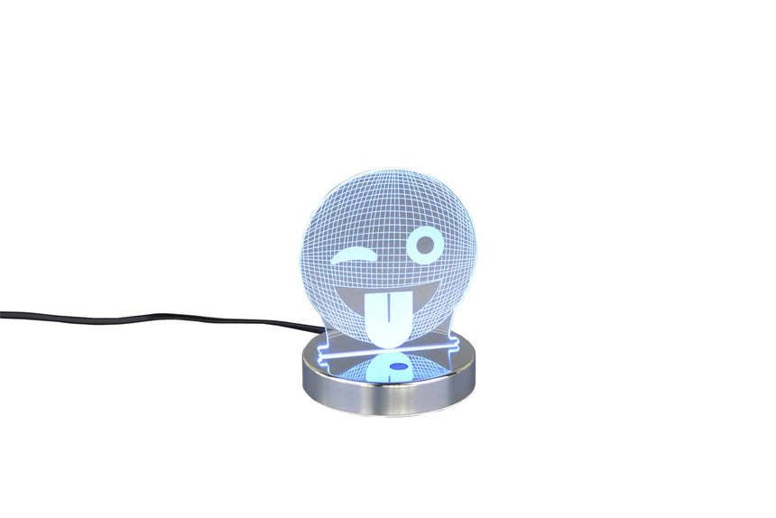 Trio Smiley Sobremesa LED de metal cromo R52641106