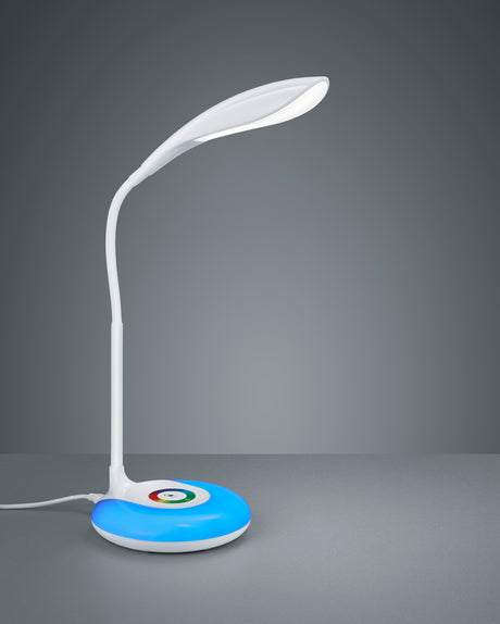 Flexo de sobremesa Trio Krait LED blanco táctil 3000K R52781201