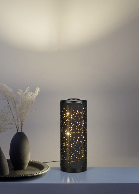 Lámpara de sobremesa Trio Taco LED negro 3000K 34,5cm R52801002