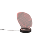Lámpara de sobremesa Trio Football LED negro mate 3000K regulable R52821132