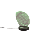 Lámpara de sobremesa Trio Football LED negro mate 3000K regulable R52821132
