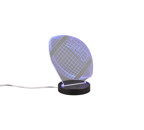 Lámpara de sobremesa Trio Football LED negro mate 3000K regulable R52821132