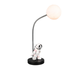 Lámpara de sobremesa Trio Arm LED negro 2700K 44cm R53801102