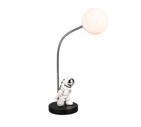 Lámpara de sobremesa Trio Arm LED negro 2700K 44cm R53801102