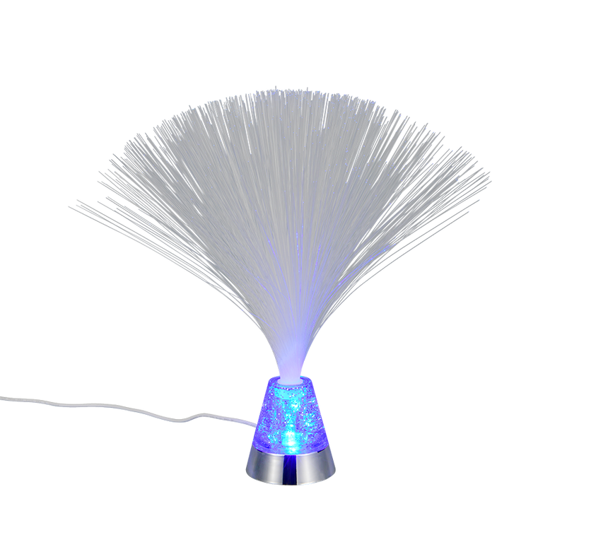 Lámpara de sobremesa Trio Punk LED cromo 2000K 31,5cm R53841106