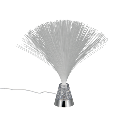 Lámpara de sobremesa Trio Punk LED cromo 2000K 31,5cm R53841106