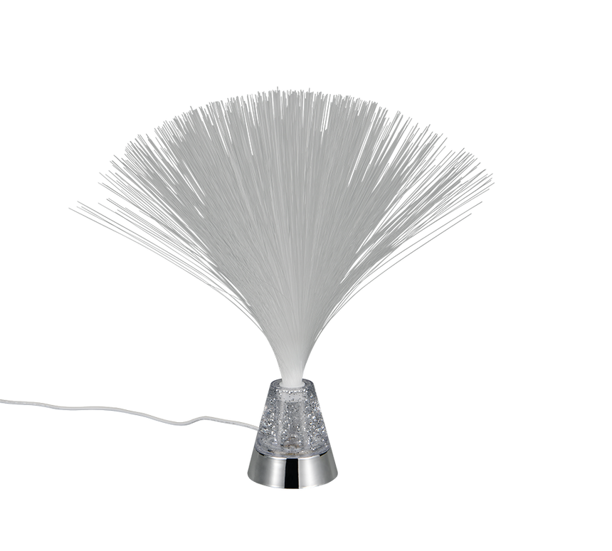 Lámpara de sobremesa Trio Punk LED cromo 2000K 31,5cm R53841106