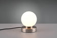 Lámpara de sobremesa Trio Prinz II LED níquel mate táctil 3000K regulable R54011