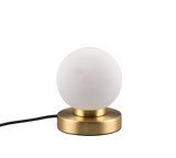 Lámpara de sobremesa Trio Prinz II LED latón mate táctil 3000K regulable R540110