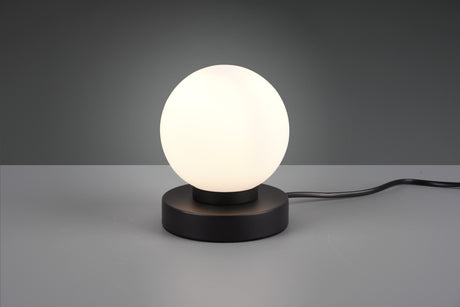 Lámpara de sobremesa Trio Prinz II LED negro mate táctil 3000K regulable R540110