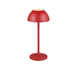 Lámpara de sobremesa de exterior Trio Ricardo LED portátil rojo 3000K táctil IP54 R54106110