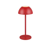 Lámpara de sobremesa de exterior Trio Ricardo LED portátil rojo 3000K táctil IP54 R54106110