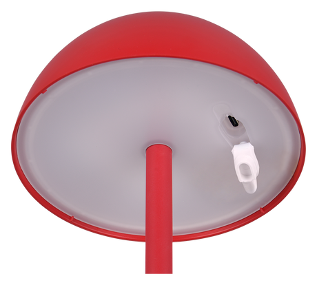 Lámpara de sobremesa de exterior Trio Ricardo LED portátil rojo 3000K táctil IP54 R54106110 - vista 4