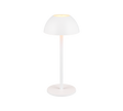 Lámpara de sobremesa de exterior Trio Ricardo LED portátil blanco mate 3000K IP54 R54106131