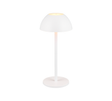 Lámpara de sobremesa de exterior Trio Ricardo LED portátil blanco mate 3000K IP54 R54106131