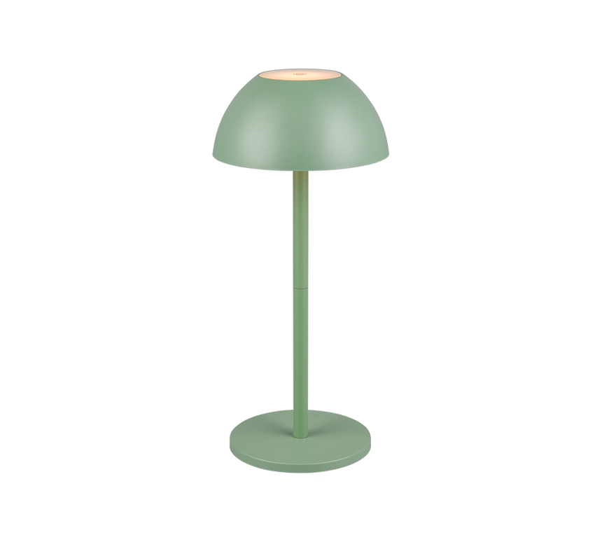 Lámpara de sobremesa de exterior Trio Ricardo LED portátil pistaziengrün 3000K IP54 R54106149