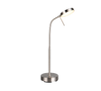 Flexo de sobremesa Trio Moreno LED níquel mate R54561107