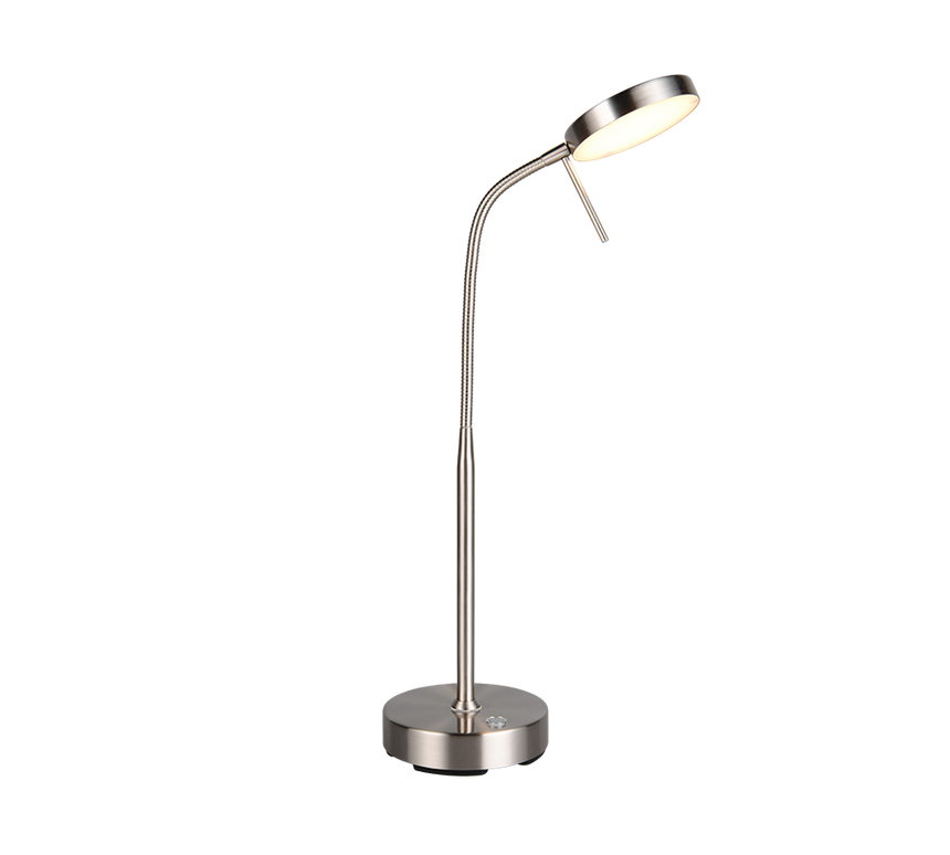 Flexo de sobremesa Trio Moreno LED níquel mate R54561107