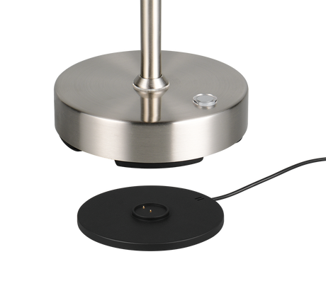 Flexo de sobremesa Trio Moreno LED níquel mate R54561107